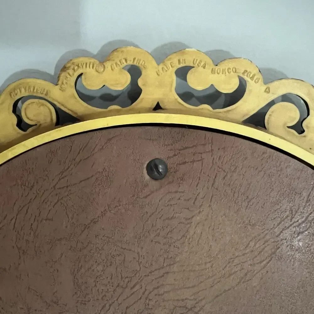 Vintage Wall Mirrors Pair HOMCO Faux Wood Oval Gallery Wall French Provincial